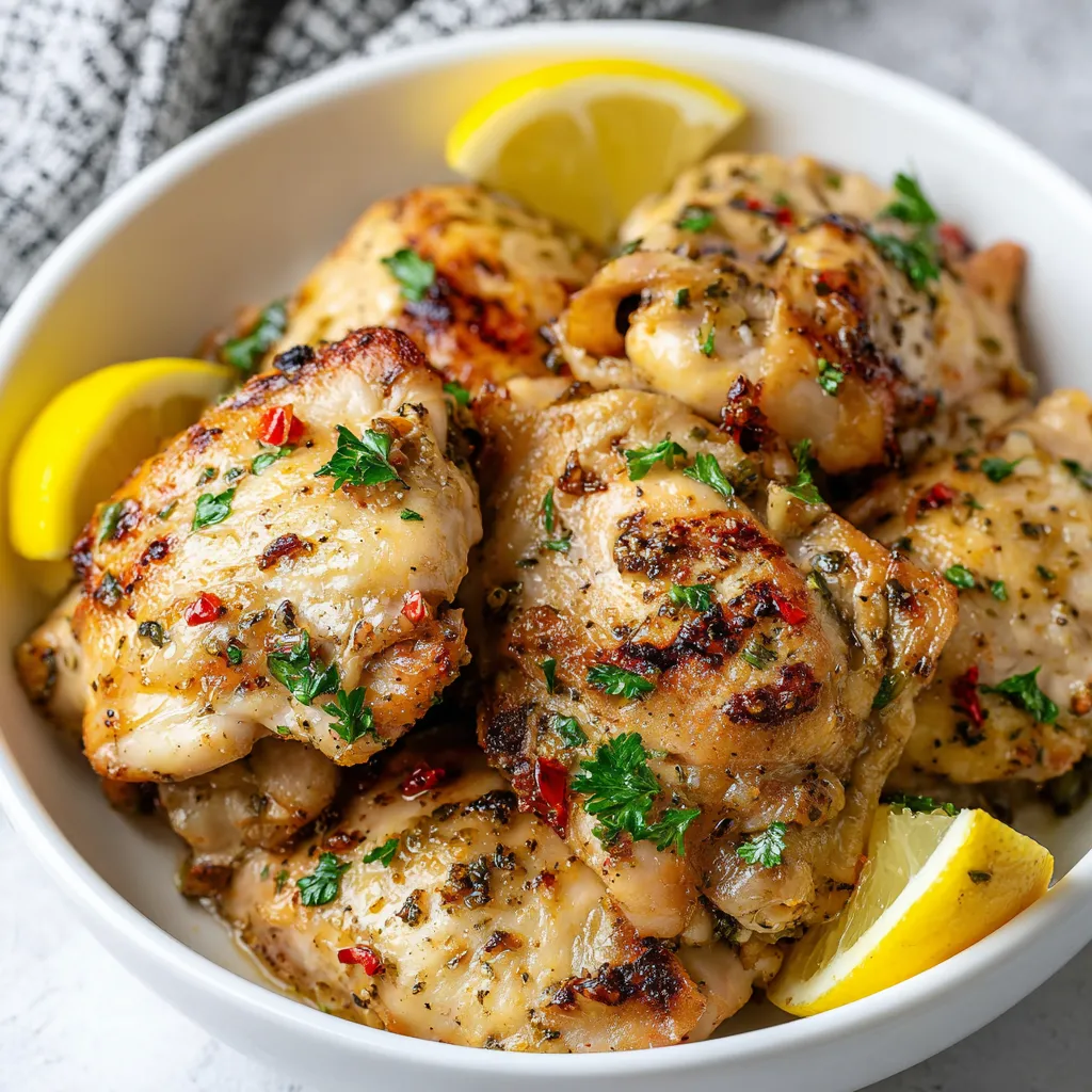 Grill Juicy Garlic Herb Chicken Thighs: Master the Marinade